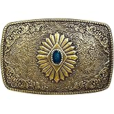 TOPACC Western Belt Buckle Cowboy Vintage Cowgirl Belt Buckle 1.5 in Novelty for Men Women