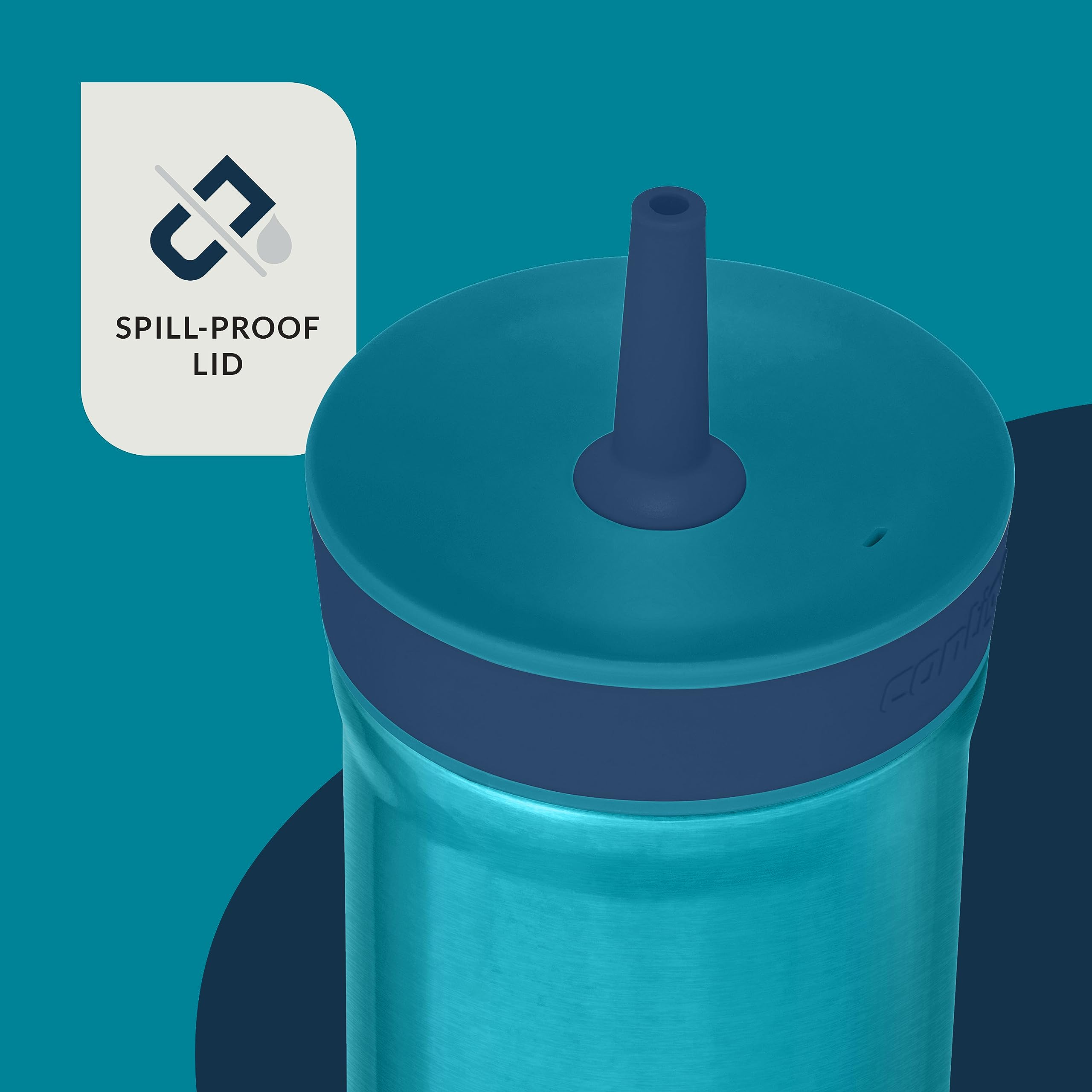 Contigo Leighton Beverage Water Bottle, 12 oz, Juniper & Blueberry