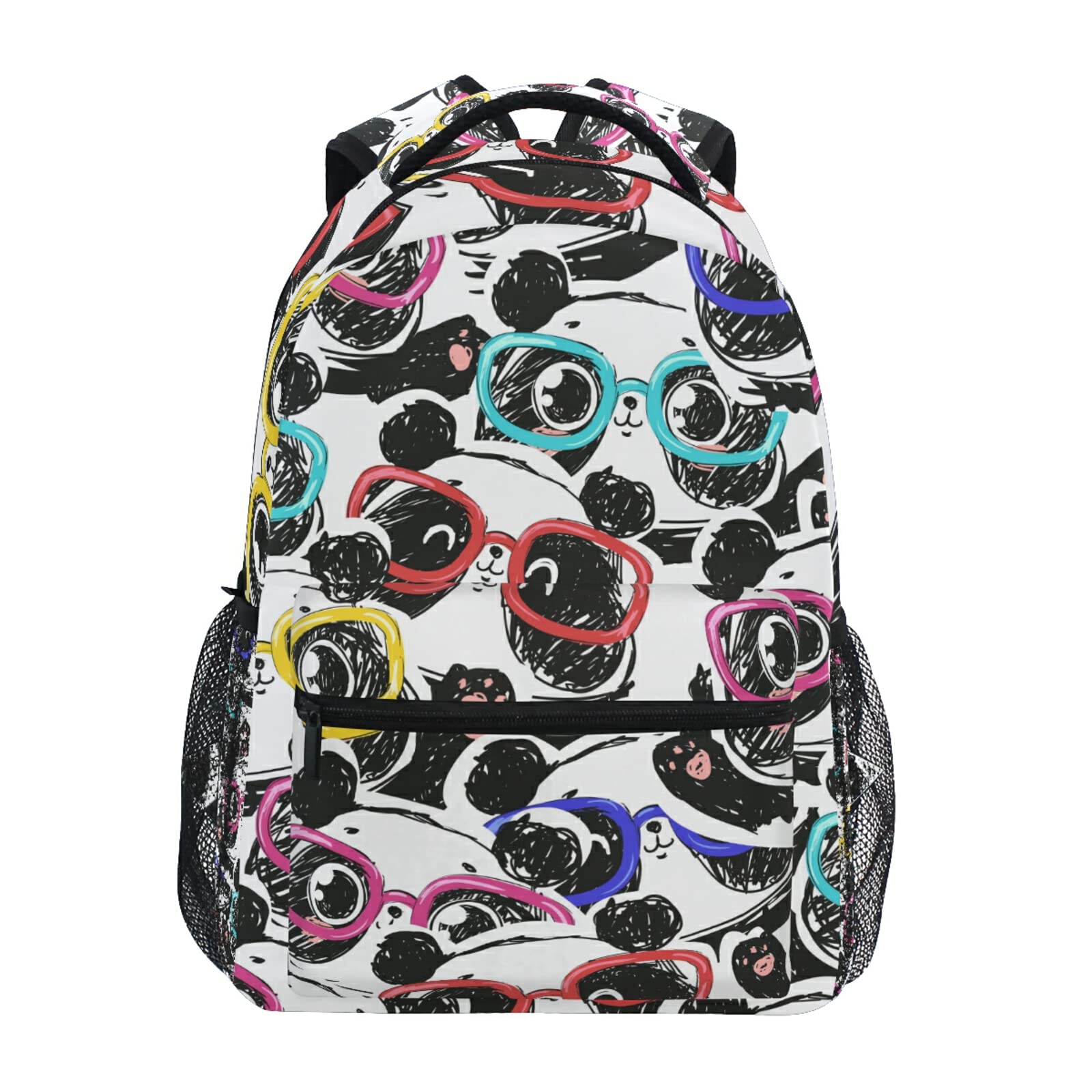 JSTEL Panda Backpack for Girls Kids Panda Bag School Bag Bookbag Cartoon Laptop Backpack Travel Daypack Adjustable Shoulder Strap Bookbag