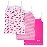 Feathers Girls Pink Butterfly Print Tagless Cami