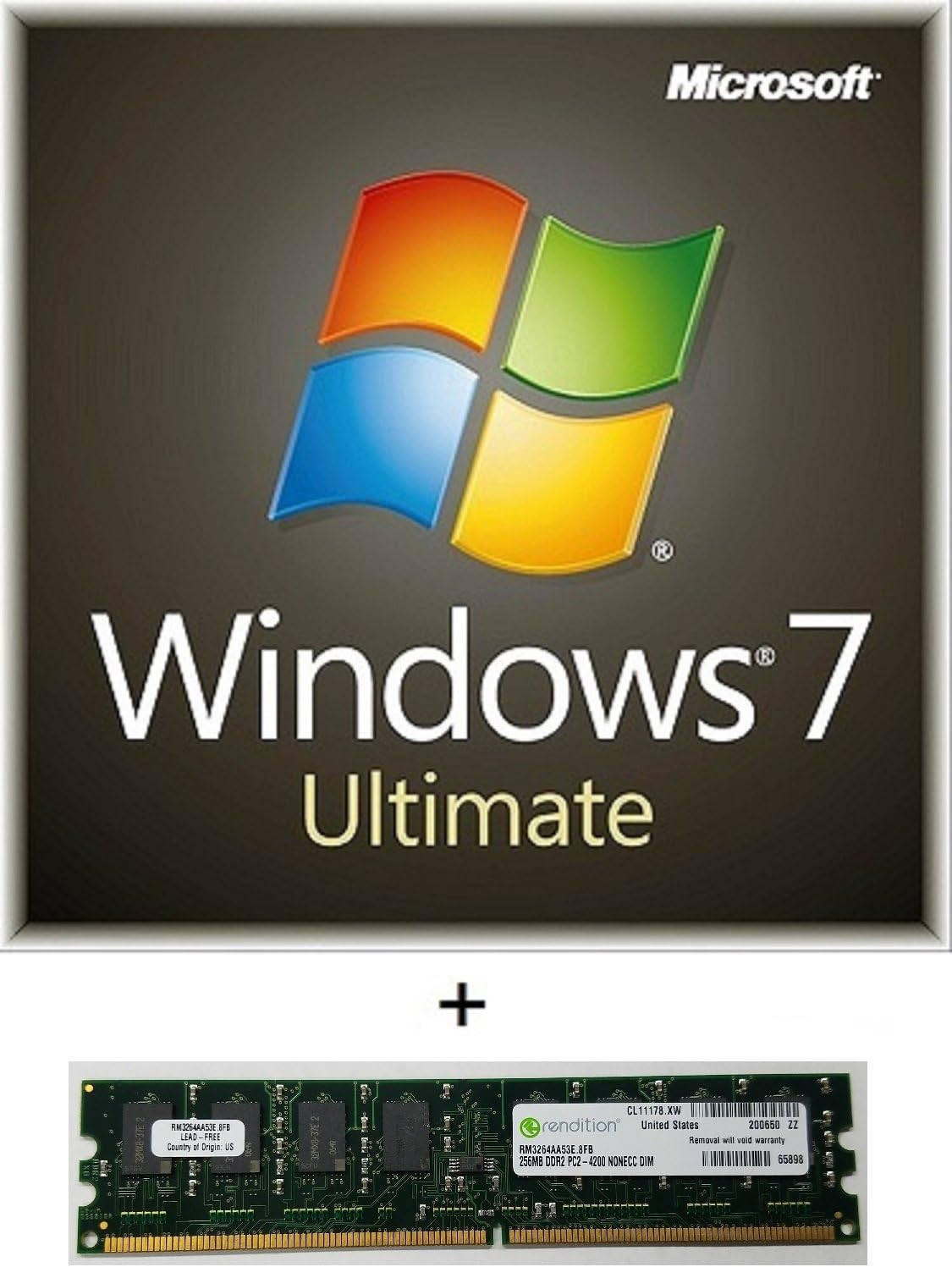 Amazon Microsoft Windows7 Ultimate 64bit 日本語版 Dsp版 Glc 窓辺ななみオリジナル楽曲cd付き Ddr2メモリセット Windows Pcソフト