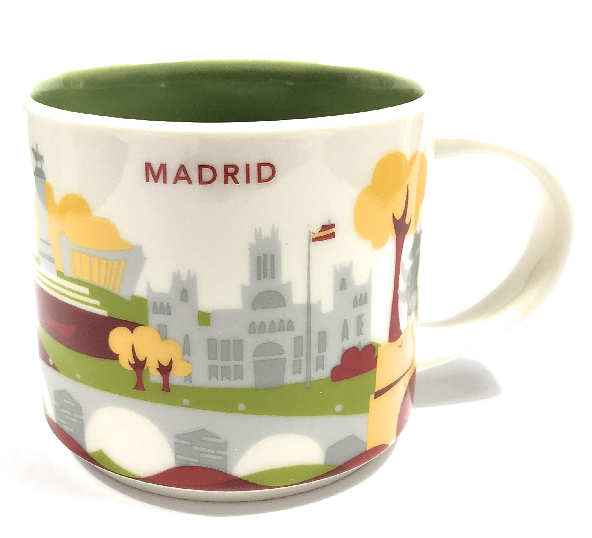 Starbucks You Are Here' Yah City Mug - Madrid, Spain. 14Oz White