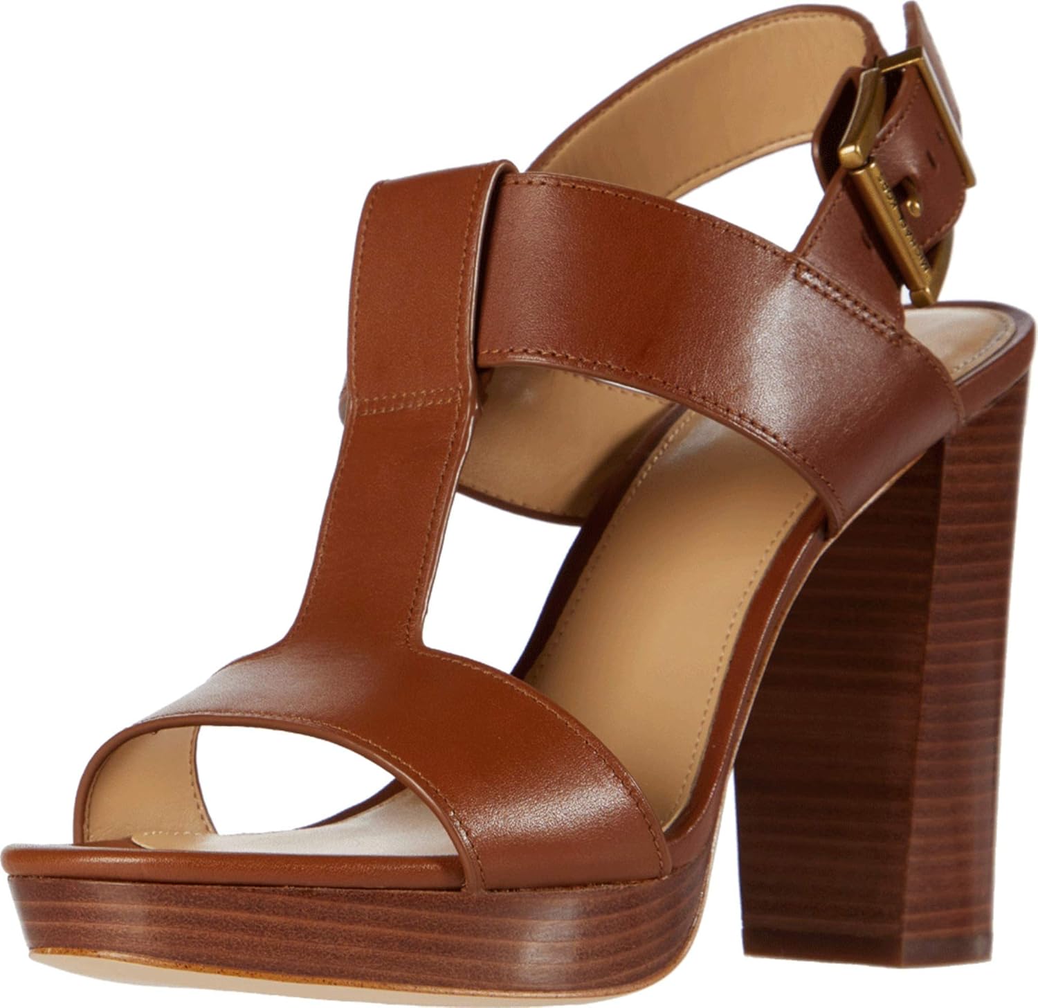 Michael Kors womens Becker T Strap Sandals