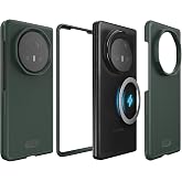 TUDIA MergeGrip V2 [MagSafe Compatible] for Honor Magic V5 Case 5G (2025) - [Military Grade Protection] Dual Layer Shockproof Slim Rugged Grip Heavy Duty Phone Cover (Pine Green)