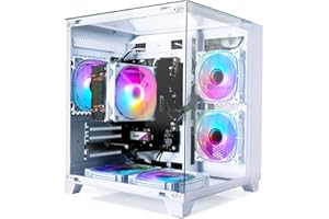 LXZ Desktop Computer, R5 5600G, 4.4GHz, 16GB DDR4, 1TB NVMe SSD, WiFi & Win 11