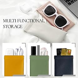 Crastilior Soft Glasses Case Leather eyeglass case