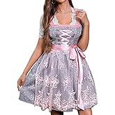 Abaowedding Women's German Dirndl Dress Oktoberfest Carnival Costumes Bavarian