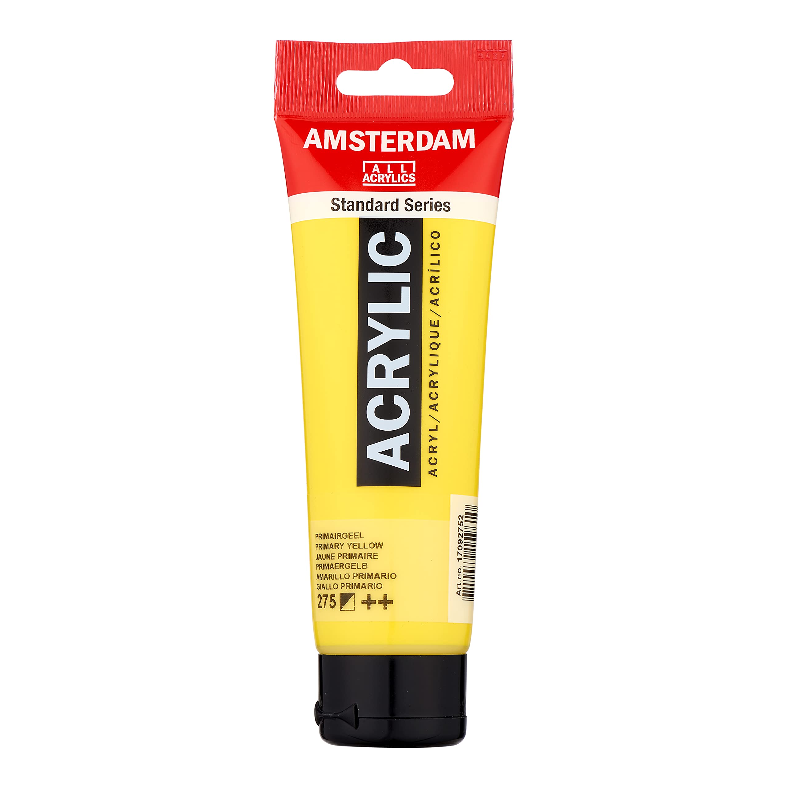 Amsterdam Standard Series Acrylic Tube 120 ml Primary Yellow 275 (17092752) — image 1