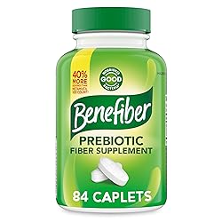 Benefiber Prebiotic Fiber Supplement Caplets, 84