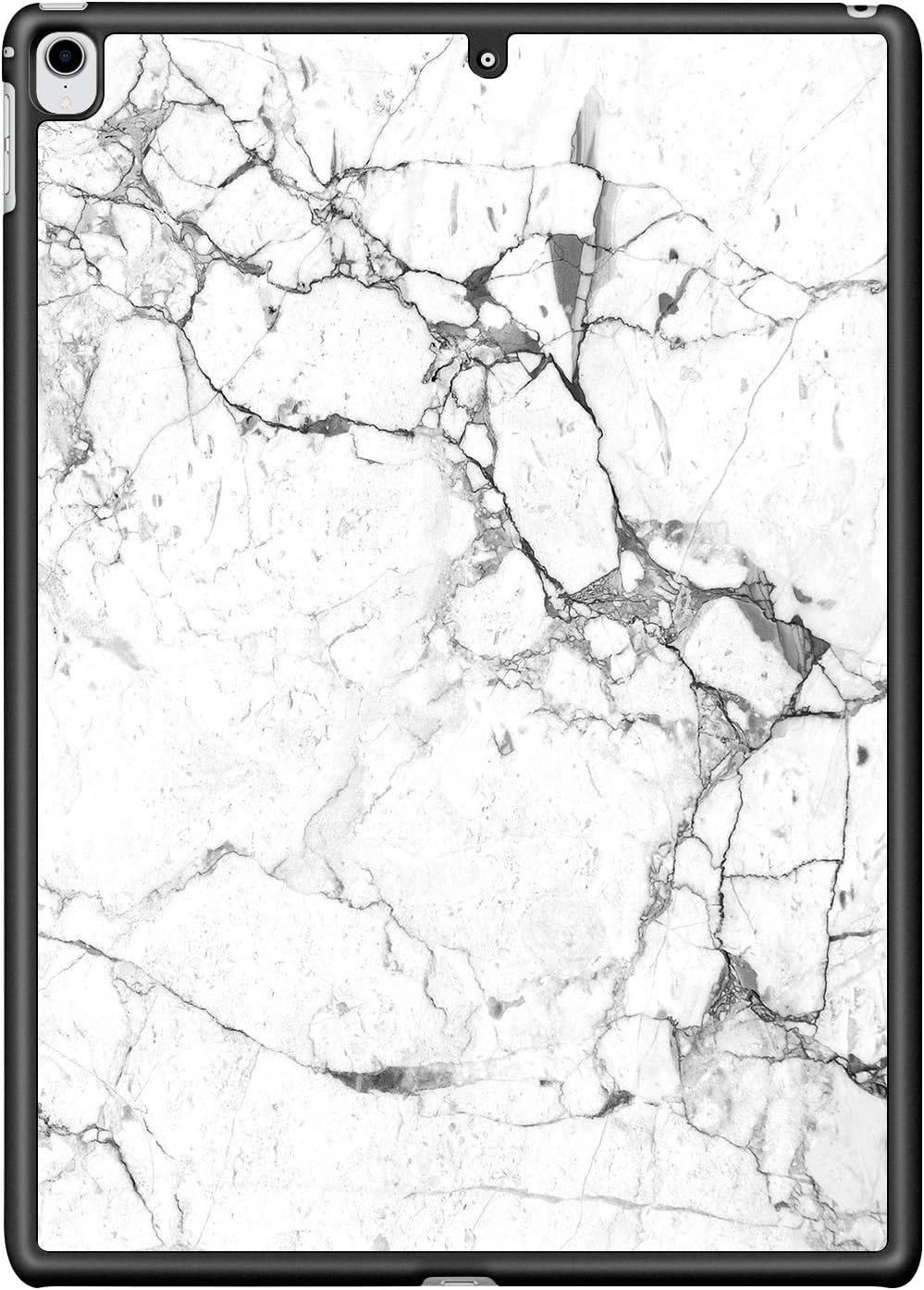 YDY iPad Pro 12.9 2018 Case, Lightweight Shock Proof Ultra-Thin Impact Resistant PC Hard Back Cover Case Compatible with iPad Pro 12.9 inch (White Marble)