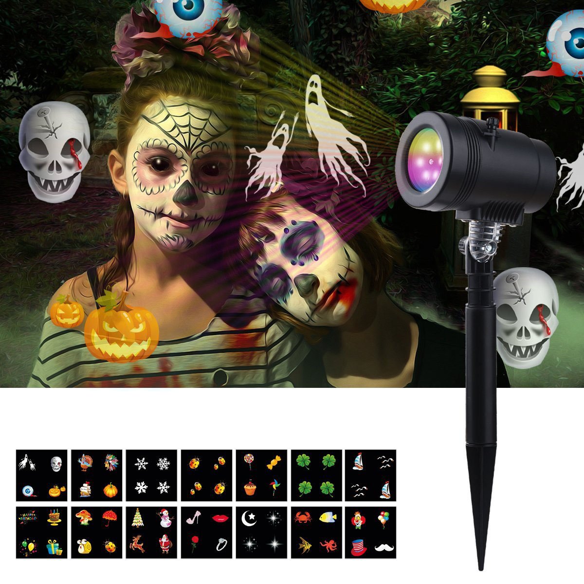 Luces de proyector de Navidad de bajo voltaje de iluminación decorativa al