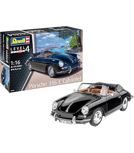 Amazon.com: Revell RV07679 Porsche 356 Coupe (Easy Click) Model