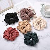 Lolalet Satin Scrunchies 6Pack Big Soft Hair Ties for Thick Thin Hair Style E view 7