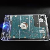 Boîtier SSD Externe POSUGEAR 2.5'' - USB 3.0 5Gbps, UASP/TRIM, Sans Outil, Transparent