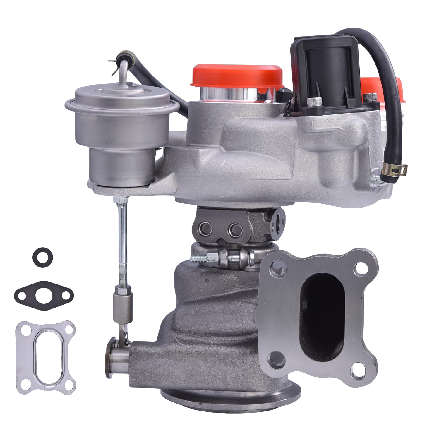 View 1 of 667-206 Turbo Turbocharger Kit TD025 Compatible with Chevy Cruze 2016-2019, Trax 2019 1.4L, for Buick Encore 1.4L 2016-2019 12685682 12668293 12668297 12679375 12639941 w/Wastegate Actuator & Gasket