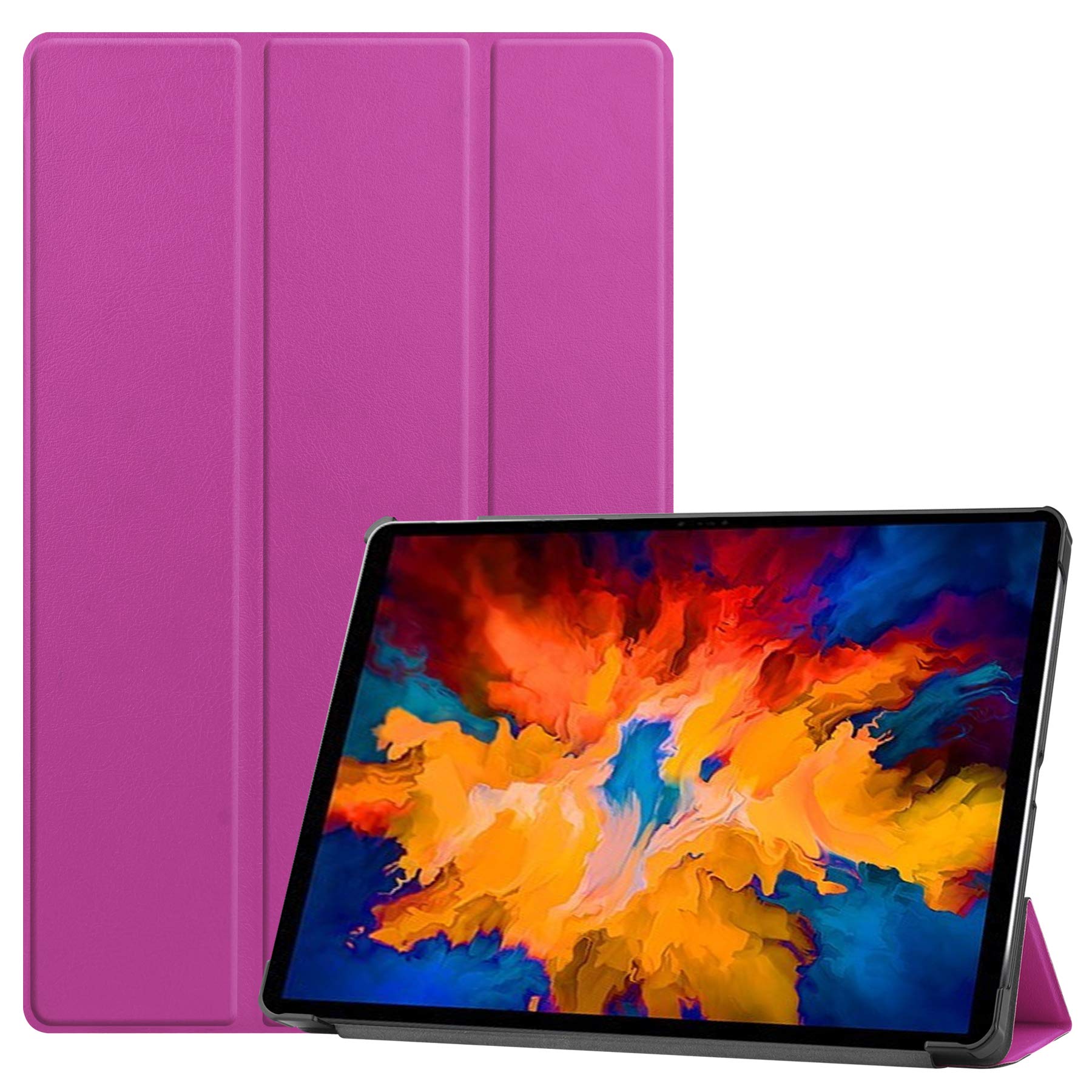 Lobwerk Case for Lenovo Tab P11 Pro TB-XJ706F 11.5 Inch Smart Cover Case with Stand Function and Auto Sleep/Wake Function Purple