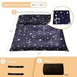 Navy Star Futon Mattress Japanese Floor Mattress
