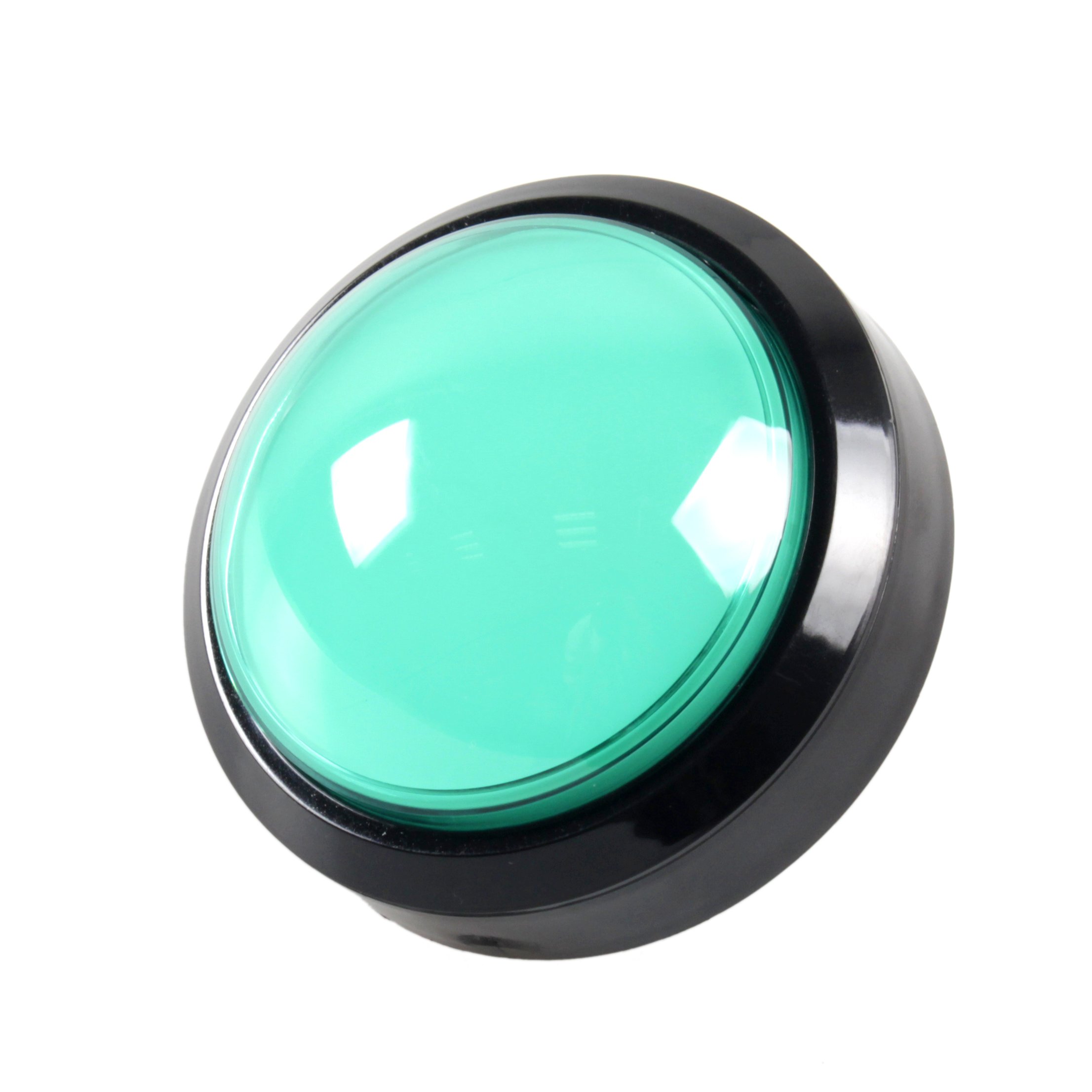 EG STARTS 4 Inch 100mm Big Dome 12V LED Illuminated Push Buttons With Microswitch For Arcade Machine Video Games Parts (Green)