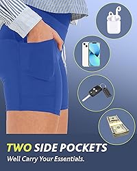 CAMPSNAIL Biker Shorts Women with Pockets