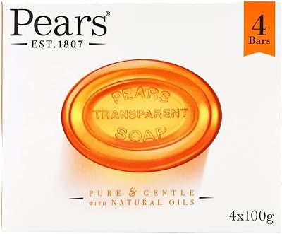 PEARS Pears Transparent Soap 4 x 100g Pure & Gentle vegan dermatologically