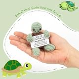 Bafiwu Funny Gifts Positive Crochet Turtle Handmade Decor view 2