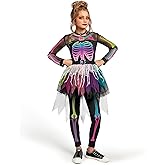 Spooktacular Creations Halloween Girls Skeleton Costume, Ghostly Skeleton Tutu Dress for Girls Halloween Dress Up