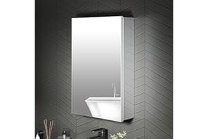 AZDHOME 16 x 24 Medicine Cabinet Mirror for Bathroom,Assembly Required,Aluminum Alloy Frame,Recessed/Surface Mounted,Reversible L/R Door,Adjustable Shelves,Bathroom Medicine Cabinet with Mirror