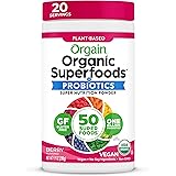 Orgain Organic Green Superfoods Powder, Berry - Antioxidants, 1 Billion Probiotics, Vegan, Dairy Free, Gluten Free, Kosher, N