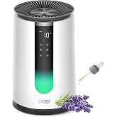 DREO Air Purifier for Home, HEPA Sleep Mode, AHAM VERIFIDE Air Purifiers for Bedroom, Pets, Smoke, Dust, Pollen &amp; Odors, PM2.5 Monitor, Auto &amp; Turbo Mode, 4 Speeds, Scent Diffuser, DR-HAP008(Dreo 338)