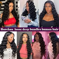 Brazilian Virgin Loose Deep Wave 3 Bundles 10 12 14
