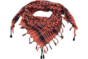 Elu Shemagh Scarf Men - Women /100% Cotton Military Shemagh Keffiyeh Scarf Arafat Tactical Desert Rave Bandana Head Wrap