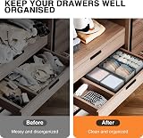DIMJ Underwear Drawer Organiser Dividers 15 Pack Foldable Non-Woven view 3