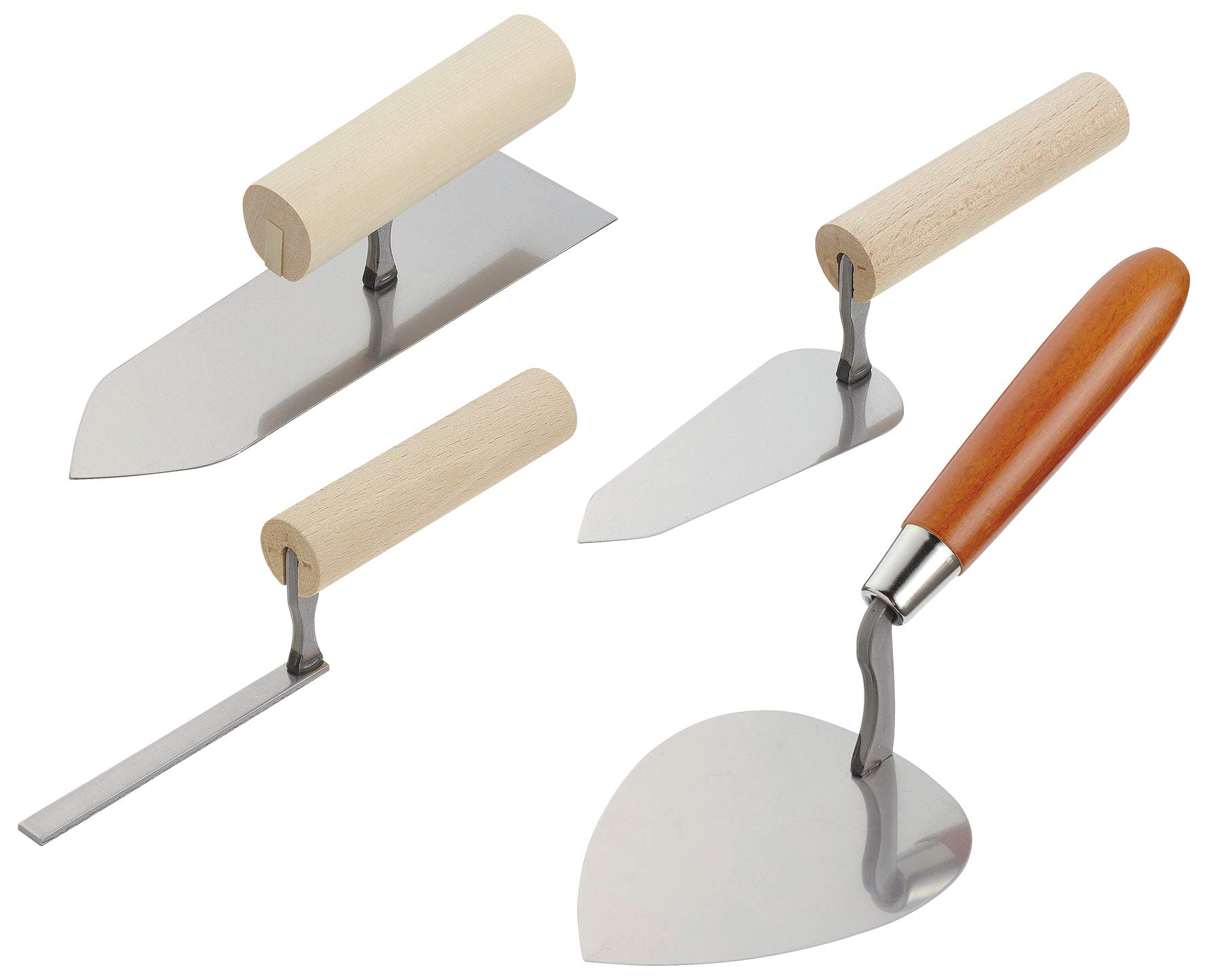 赤長(Akakanechou) 左官鏝 4点セット 狭い所やちょい塗りに最適なミニサイズセット商品画像