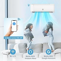 12000 BTU Mini Split AC w/WiFi Work Alexa 22 SEER2