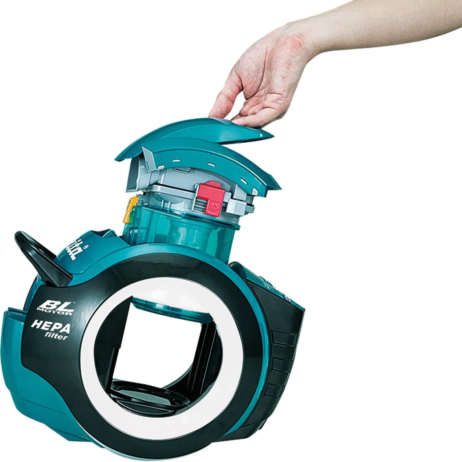 Makita DCL501Z 18V Li-Ion LXT Brushless Cyclone Vacuum Cleaner - Batteries And Charger Not Included, Blue - Image 4