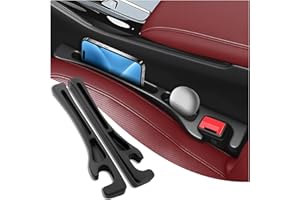 2PCS 2026 Upgraded Car Seat Gap Filler Organizer with Storage Slots,Anti-Drop Car Gap Seat Filler for Filling Gaps,Universal 