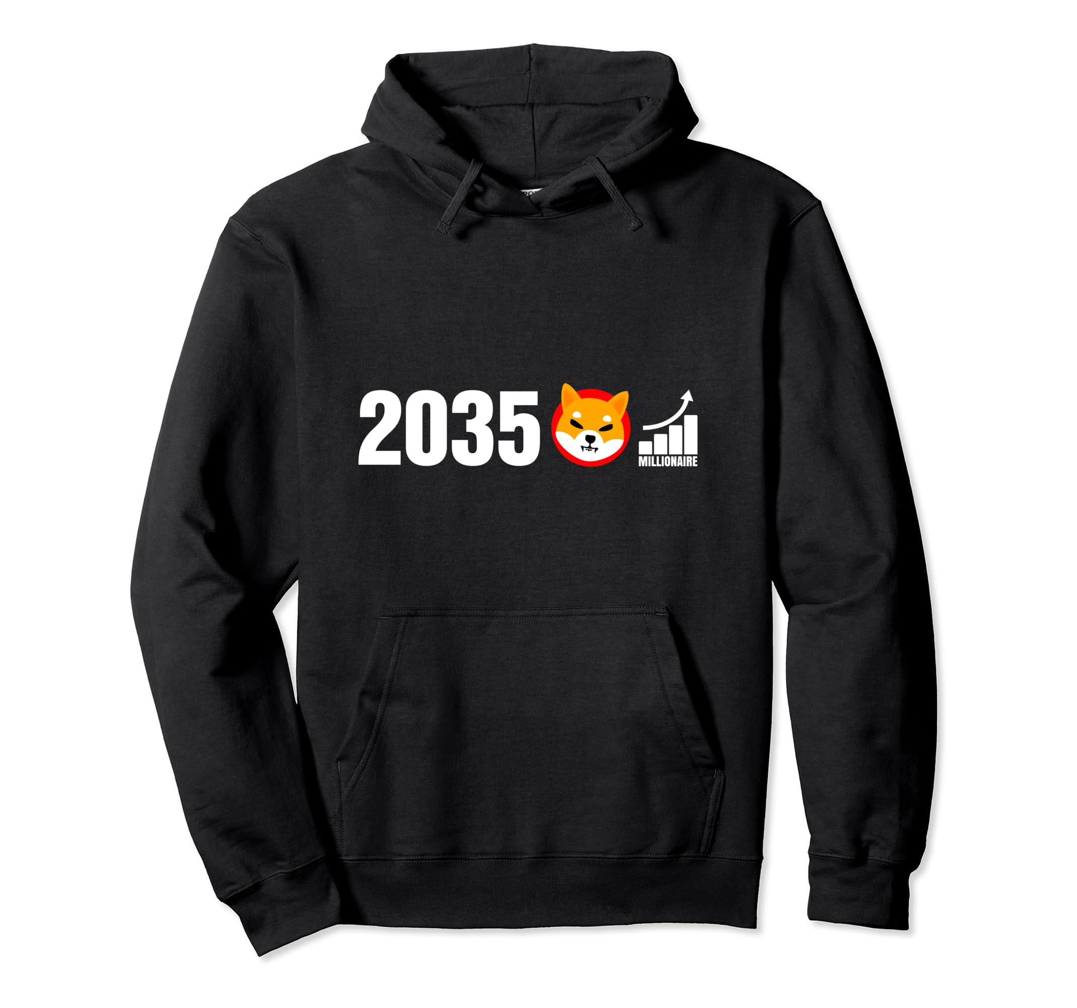 2035 Shiba Inu Millionaire Cool Digital Currency Coin Hodler Pullover Hoodie