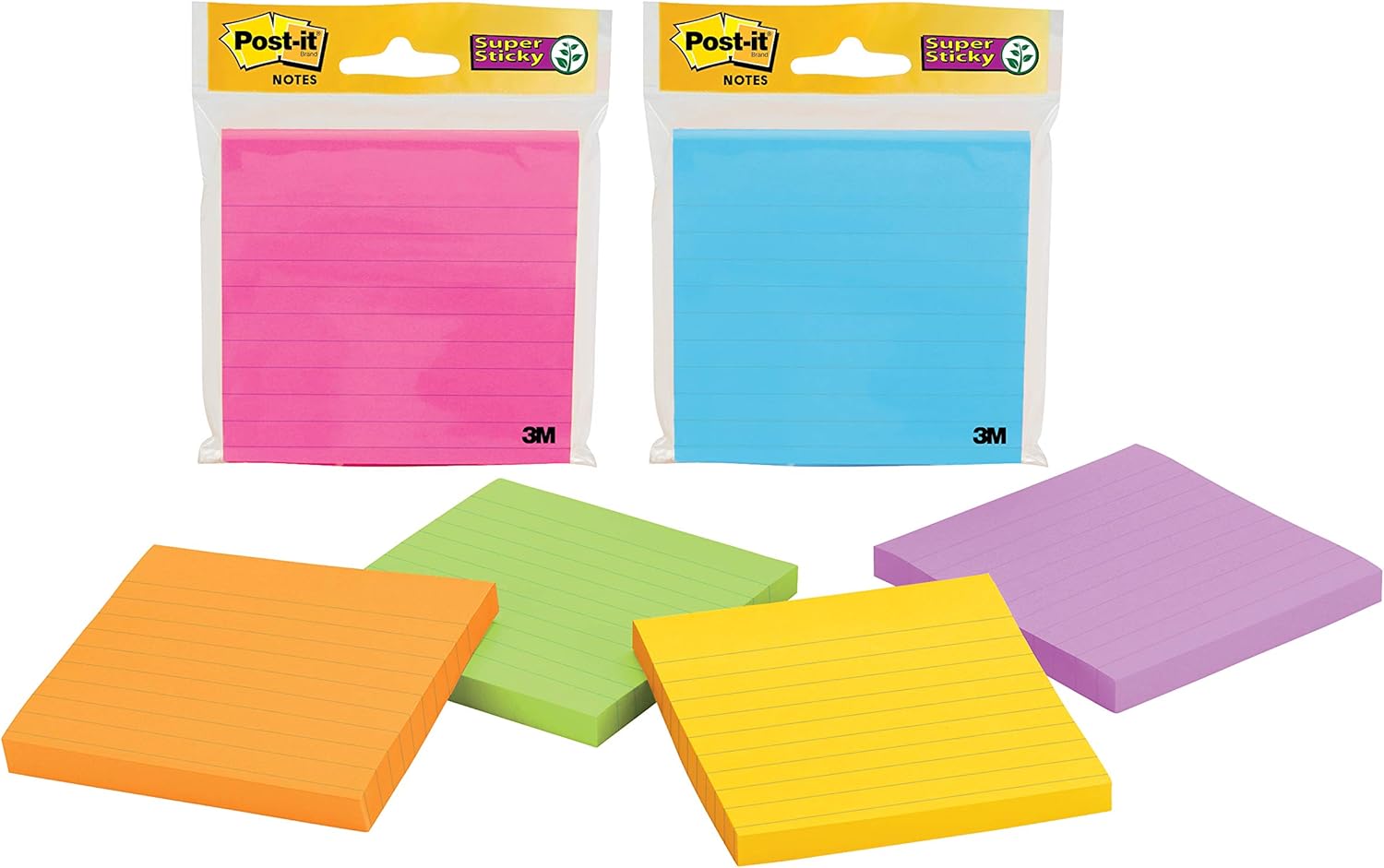 Postit Super Sticky Notes, 2x Sticking Power, 4 x 4