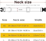 HEELE Reflective Dog Collar Neoprene Padded Nylon Small Army Green S 26-38cm view 2