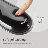 Kensington Duo Gel Ergonomic Mouse Pad with Wrist Support Red Black view 3