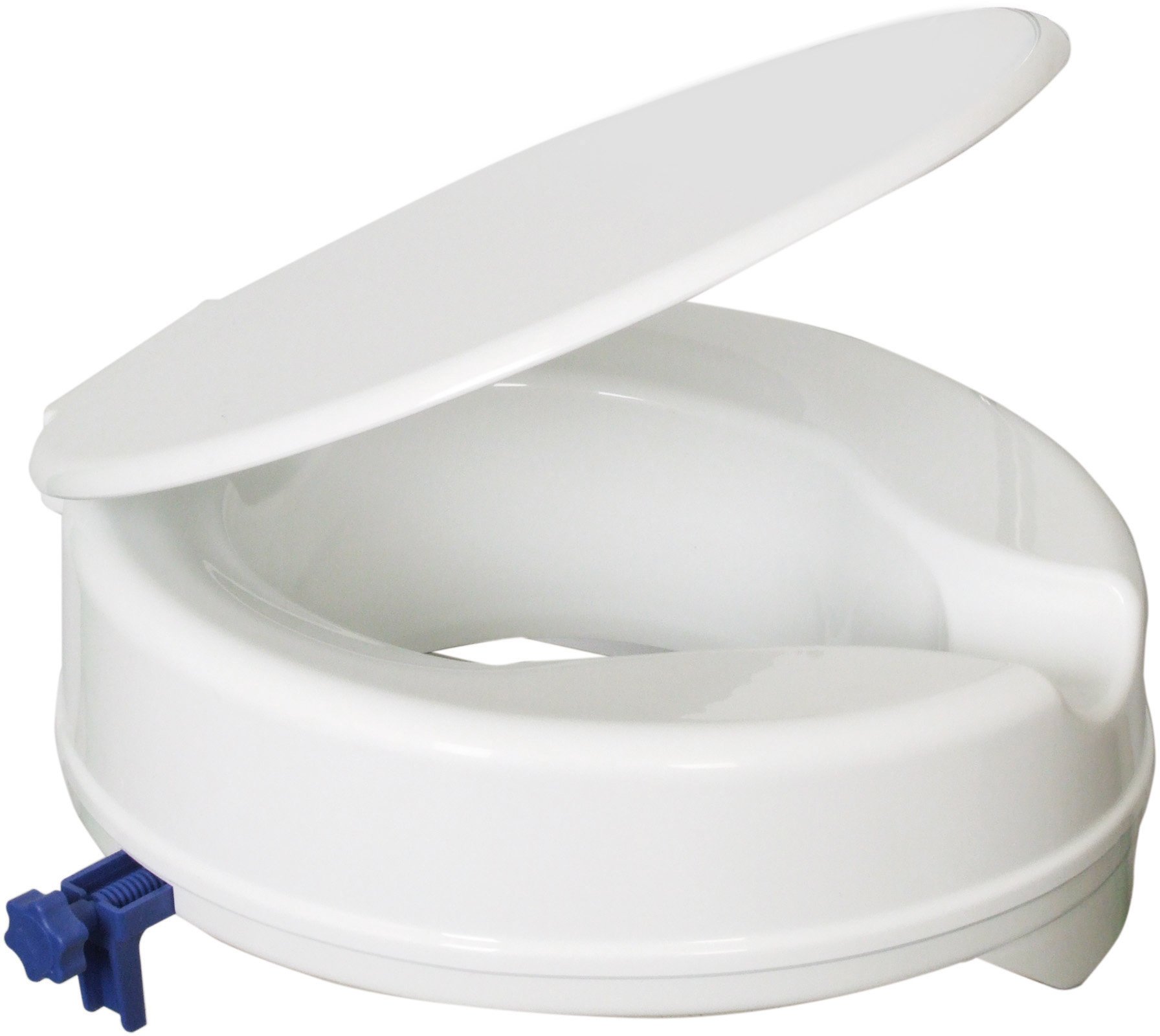 Aidapt 4 inch Senator Raised Toilet Seat with Lid (Eligible for VAT relief in the UK)