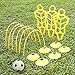 A11N Soccer Training Set-Includes 3 Training Mannequins, 6 Passing Arcs, 6 Disc Cones, 1 Mini Soccer Ball and Pump, 1 Drawstring Bag| Great for Kids Ages 5-7