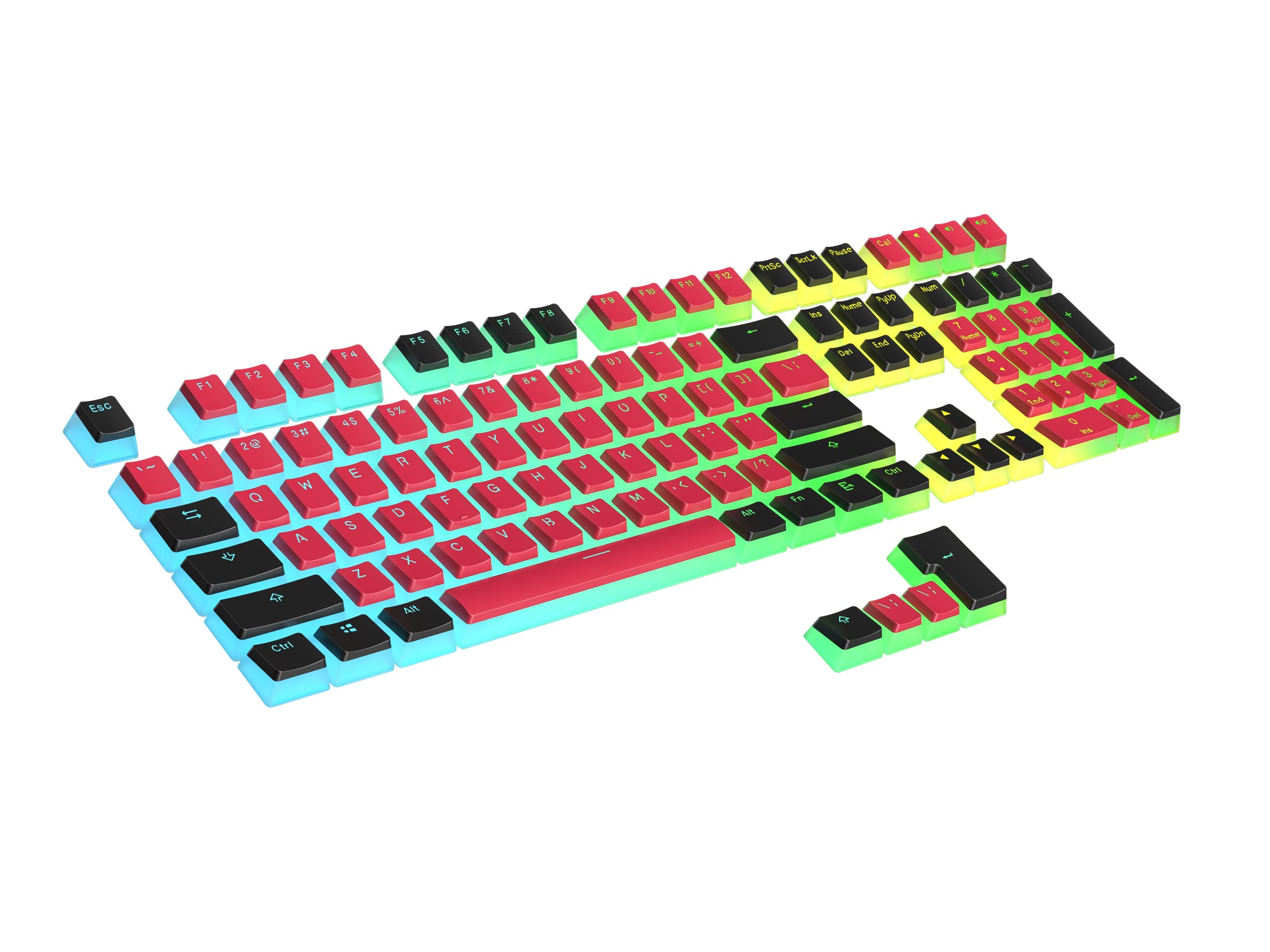 Ranked Pudding PBT Keycaps | 112 Double Shot