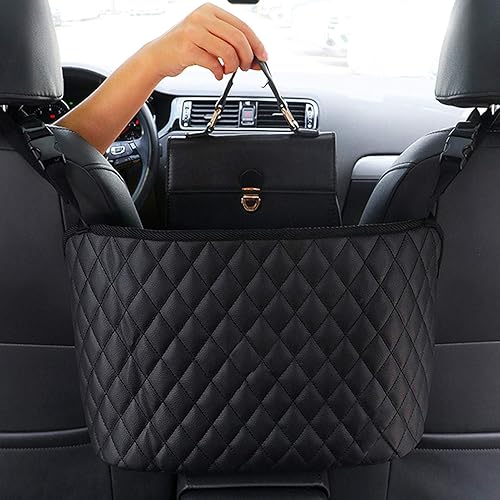 Homelove Car Net Pocket Handbag Holder,Car Backseat Organizer,Pu