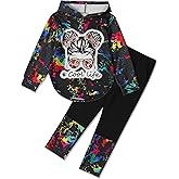 Woleroyir Girls Clothes Tie Dye Long Sleeve Hoodie Sweatshirt and Pants Sets Cute Girl Outfits Size 5-14 Years