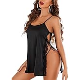 Avidlove Women Babydoll For Women Satin Nightwear Lace Chemise Sexy Nightgown