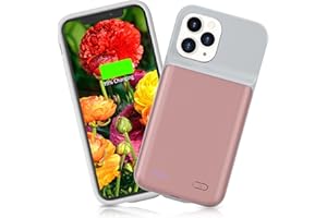 Gladgogo Charging Case for iPhone 12 Pro Max, 7000mAh Portable Protective Battery Case for iPhone 12 Pro Max, Rechargeable Ex