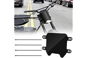 YIBEICO Front Number Plate for Super 73 ZX/for Macfox X1S X1S X X2 Adjustable Mounting Straps Number Plates, Accessories for Super 73/for Macfox(Black)