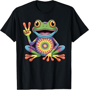 Funny Frog Art for Men Women Kids Tree Frog Themed Frog T-Shirt
