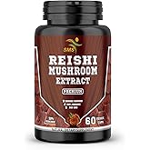 Potent Pure 15:1 Ganoderma Lucidum Extract, Reishi Mushroom 1,000mg Daily, (Vegan Non-GMO,Gluten Free) for Immune Support - 60 Veggie Capsules
